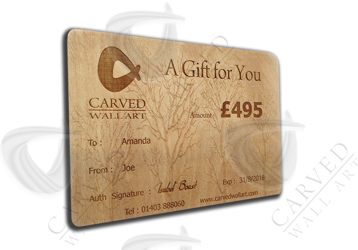 Carved Wall Art Gift Voucher