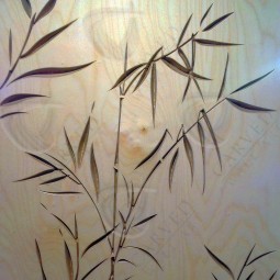 Bamboo Carved Wall Art in Flat Matt finish