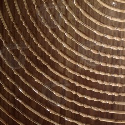 Radial Ripple Veneered Carved Wall Art