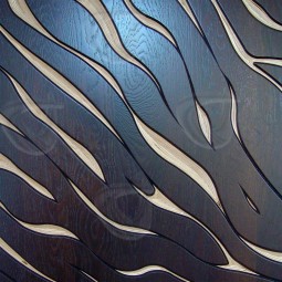 Zebra Stripes MoKKa Carved Wall Art