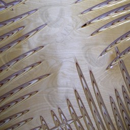 Palm Leaves Carved Wall Art