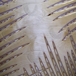Palm Leaves Carved Wall Art